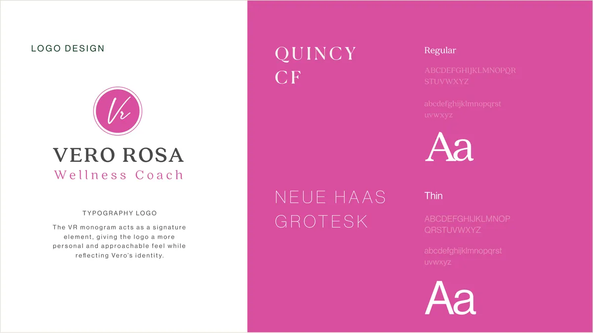 Vero Rosa Visual Identity